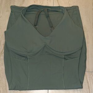 Whitney Simmons gymshark sage green dress